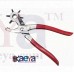 OkaeYa Leather Belt Hole Punch Plier Eyelet Puncher Revolve Card Bag Setter Tool Watchband Strap Household